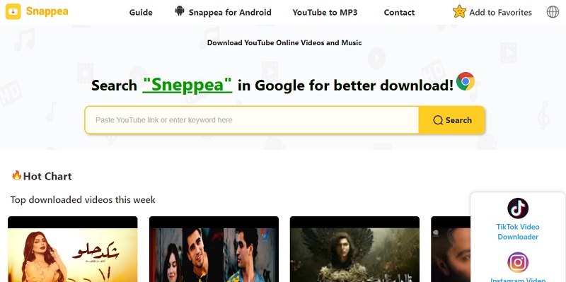 download audio track for movies using snappea