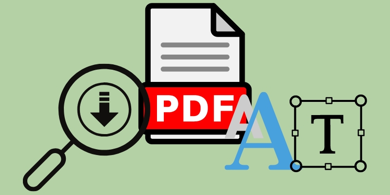 identify pdf fonts display image