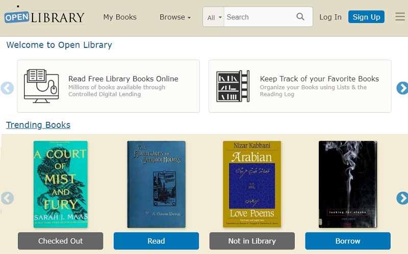 open library interface