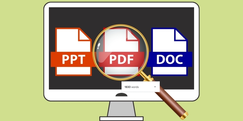 pdf word counter display image