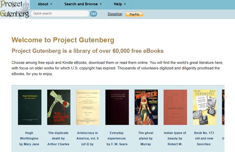 project gutenberg as sites to download pdf books