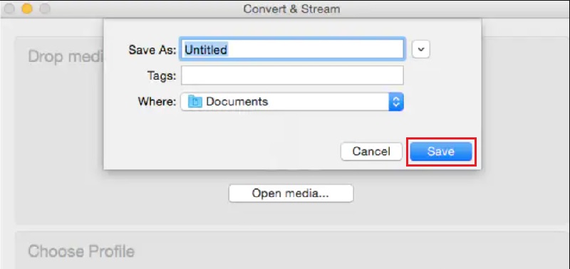 vlc convert mov to mp4 mac convert and save