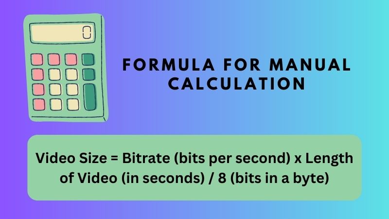 formula for manual calculation