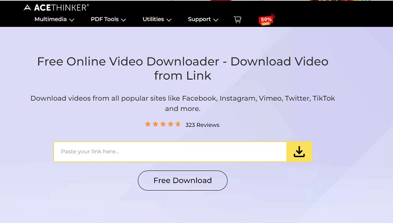 free online video downloader interface