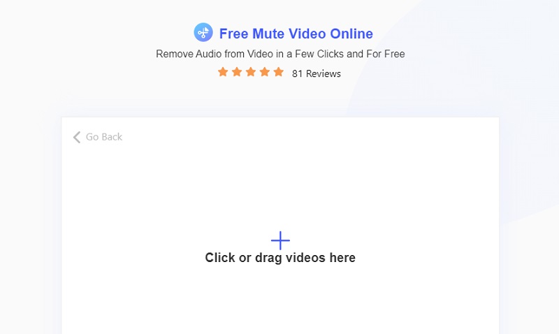 acethinker free mute video online interface