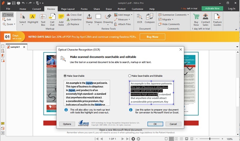 nitro pdf for dedicated screenshot to text software