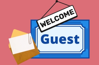 feature guest welcome message