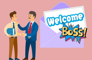 welcome message new boss