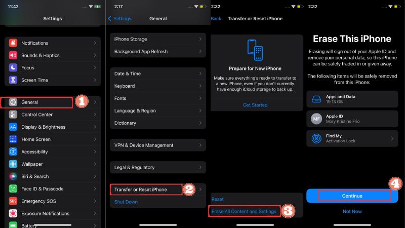 go to settings and click the erase all settings