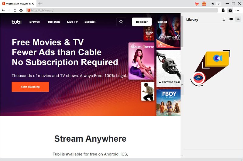 cleverget tubi tv interface