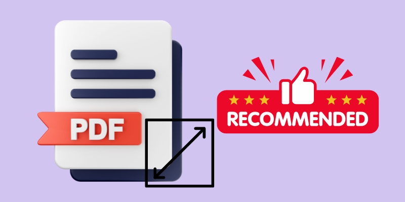 best pdf compressor recommended file size displayed image
