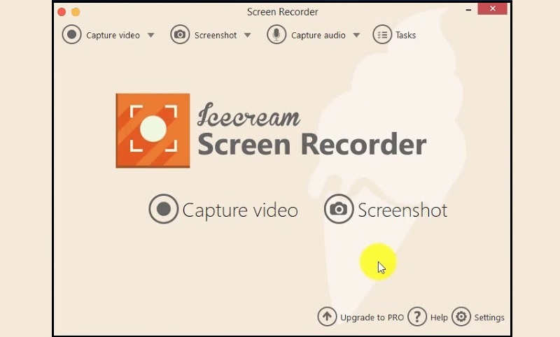 icecream screen recorder interface