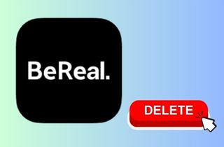 delete bereal account