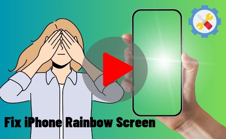 iphone rainbow screen of death