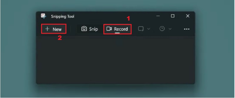 snipping tool record