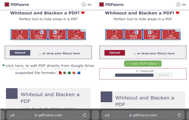 pdfzorro interface