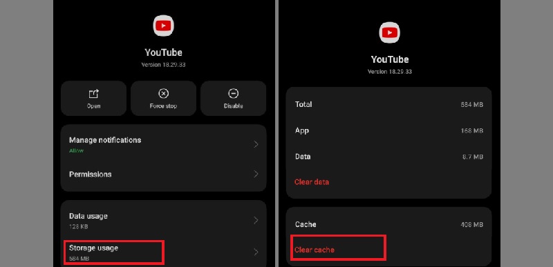youtube watch later not working clear cache