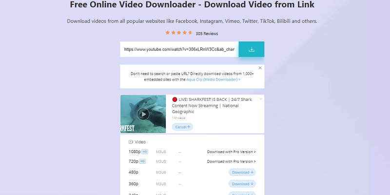 acethinker free online video downloader select quality