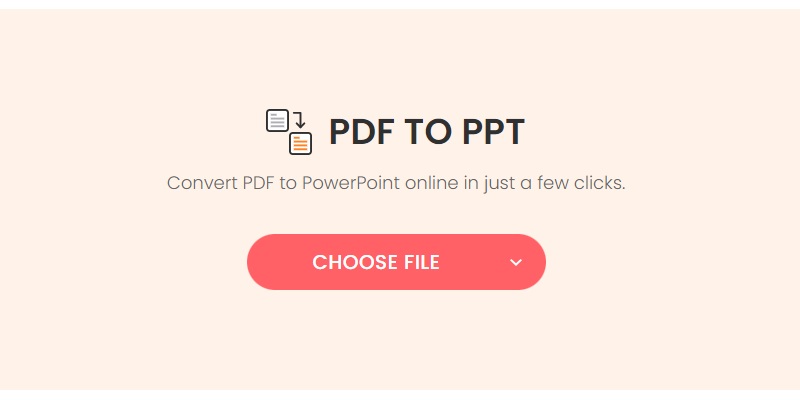 soda pdf to ppt interface