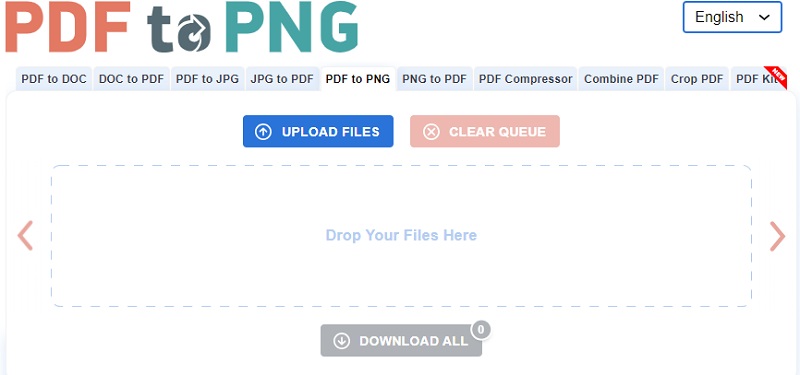 pdf to png interface