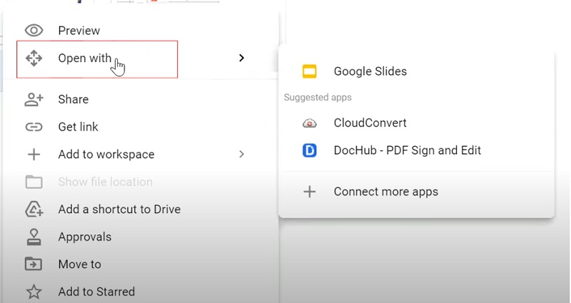 convert pdf to google slides using google drive