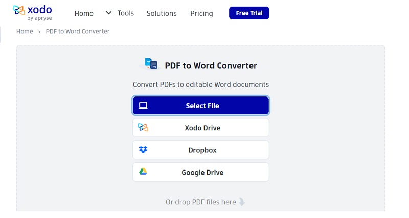 xodo convert pdf to word on mac interface