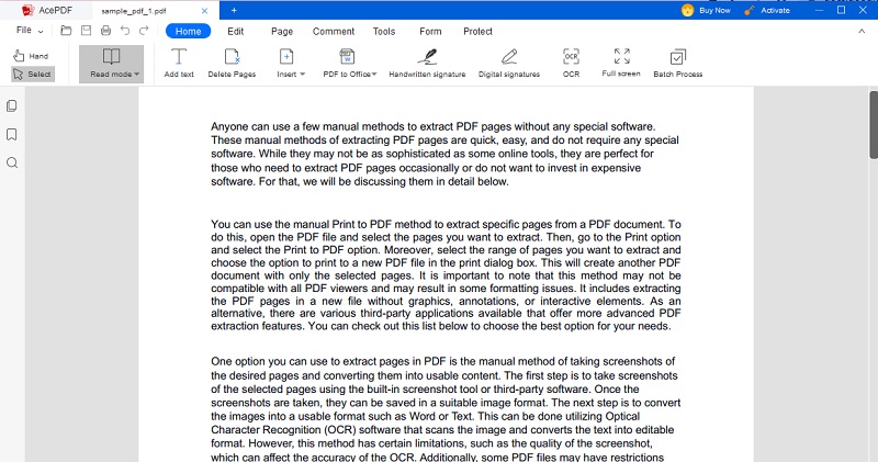 open your pdf file