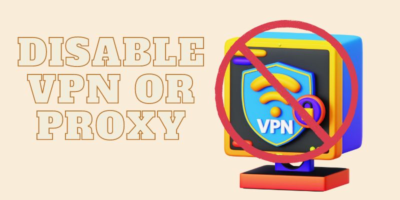 facebook something went wrong disable vpn or proxy