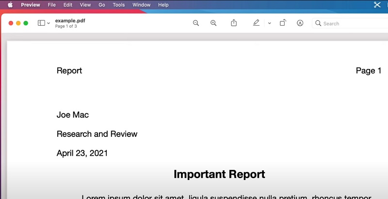 preview built-in pdf reader on mac