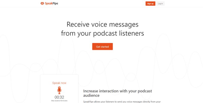 speakpipe interface