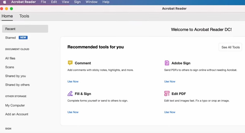 Adobe Acrobat Reader für Mac