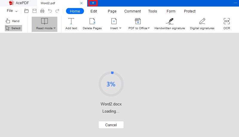 add your word document to the tool