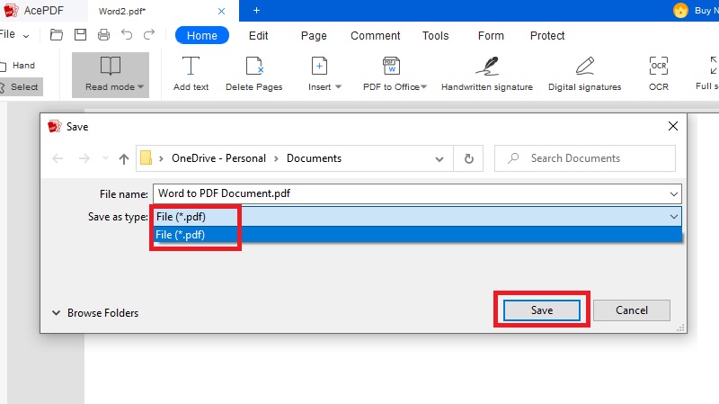 convert word documents to pdf