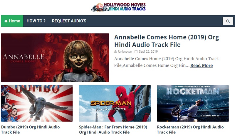 hollywood movies hindi audio tracks interface