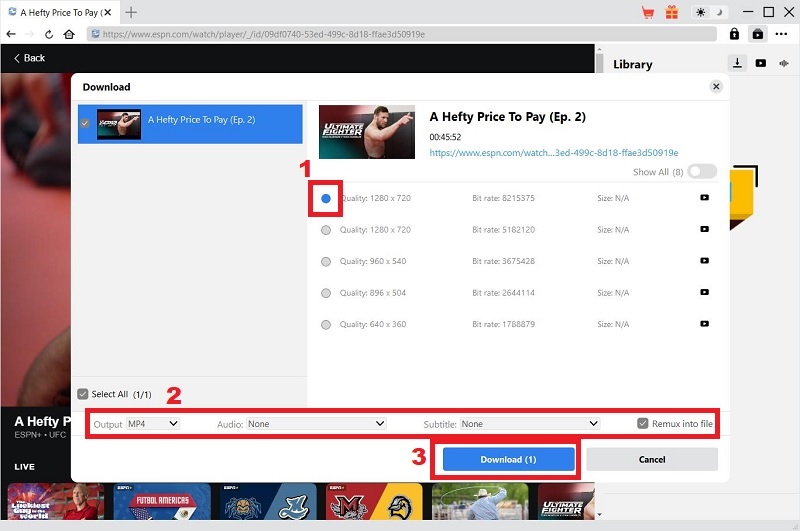 cleverget download espn video