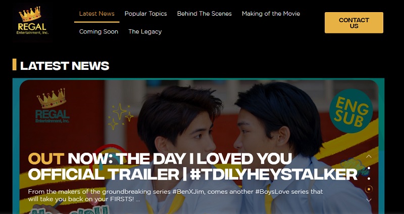 regal entertainment pinoy movie site interface
