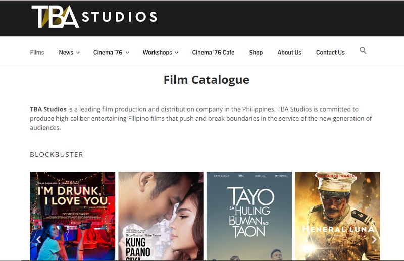 tba studios pinoy movie site interface