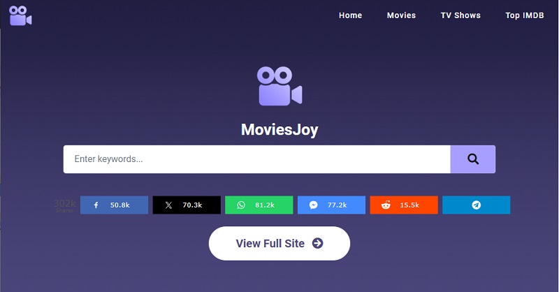 moviesjoy main interface