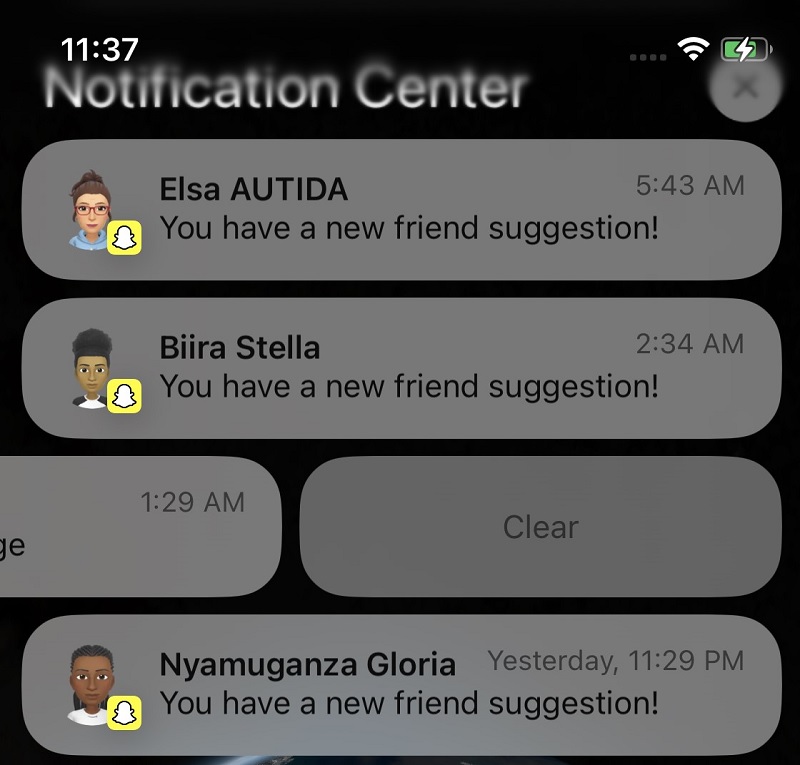 clear single notification