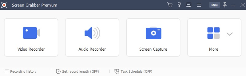 Hauptschnittstelle der Anzeige