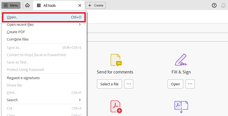 add image to pdf adobe acrobat open the pdf document.