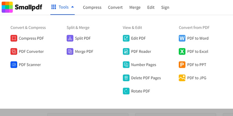 add image to pdf smallpdf interface.