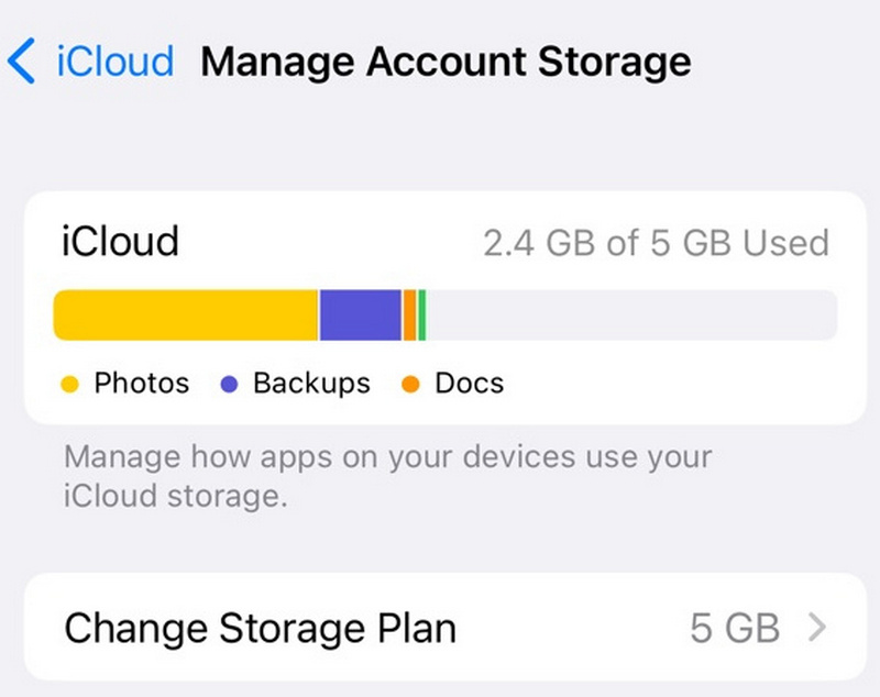 download photos from icloud storage settings