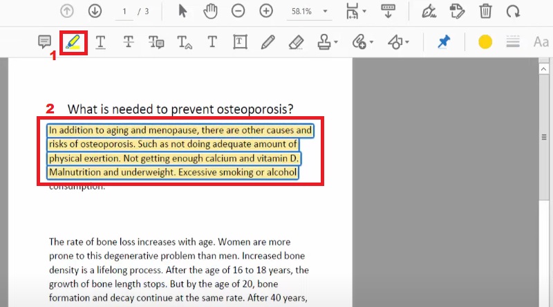 edit pdf in adobe reader highlight text to pdf.