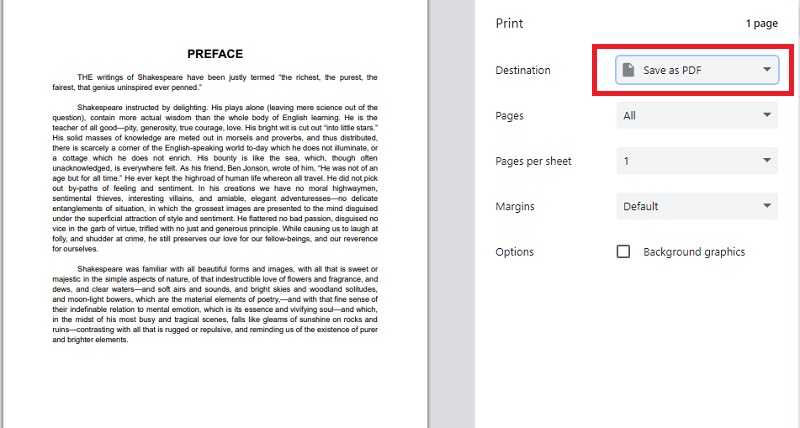 google docs to pdf adjust your preferences.