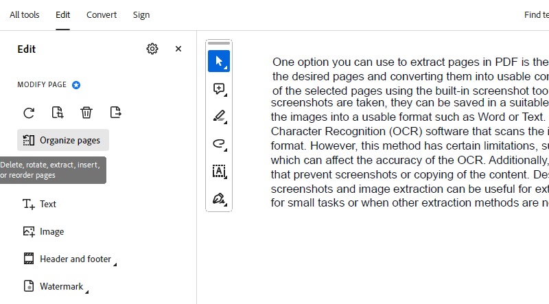 organize pdf adobe acrobat rearrange the pages.