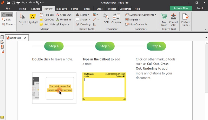 organize pdf adobe nitro pro open the pdf file.