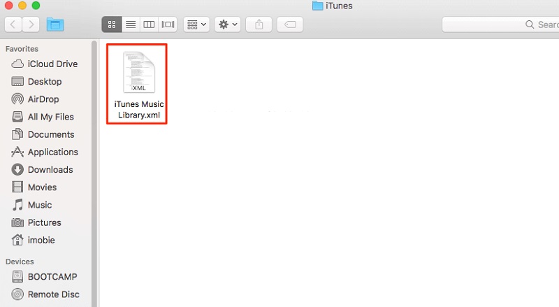 Navigieren Sie durch die XML-Datei im iTunes-Ordner Ihrer Dateien