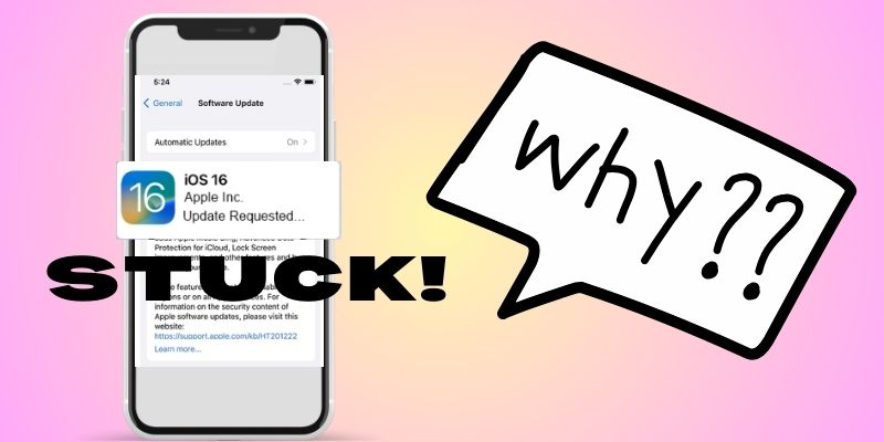 reasons behind iphone stuck on update requested screen