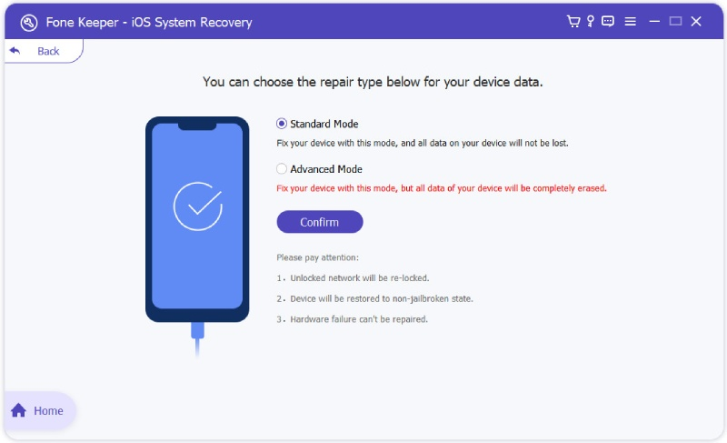 select standard repair